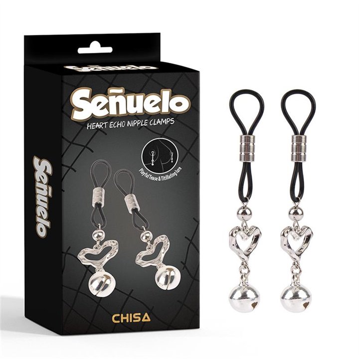 Señuelo Heart Echo Nipple Clamps - CN-862416270 - Teknashop Ltd