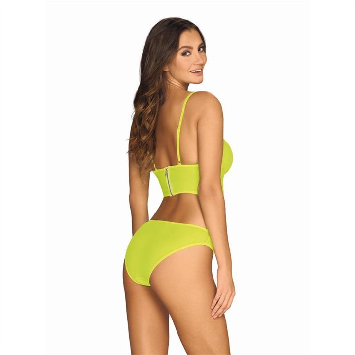 Neonia 2 Piece Bra Set with Zipper Neon Yellow - 5901688232323 - Teknashop Ltd