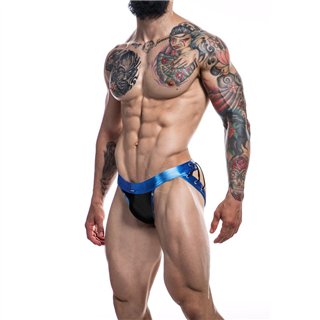 C4M14 Desire Jockstrap Blue Leatherette - 3760294775783 - Teknashop Ltd