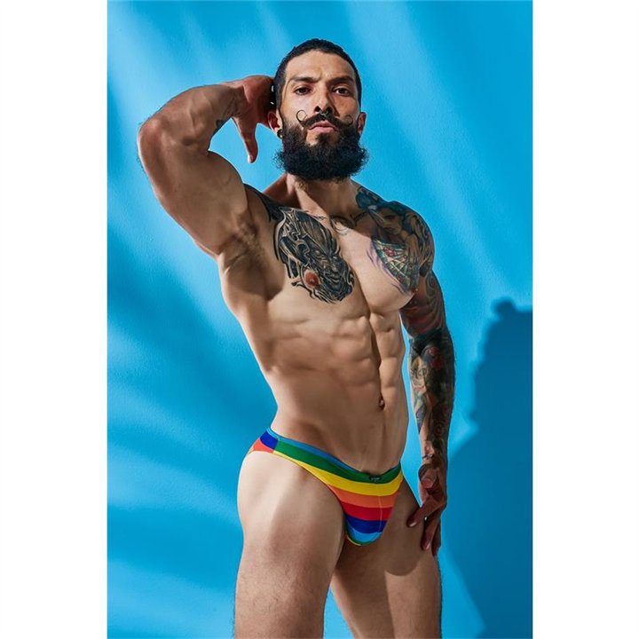 C4M01 Low Rise Bikini Brief Rainbow - 3760294776827 - Teknashop Ltd