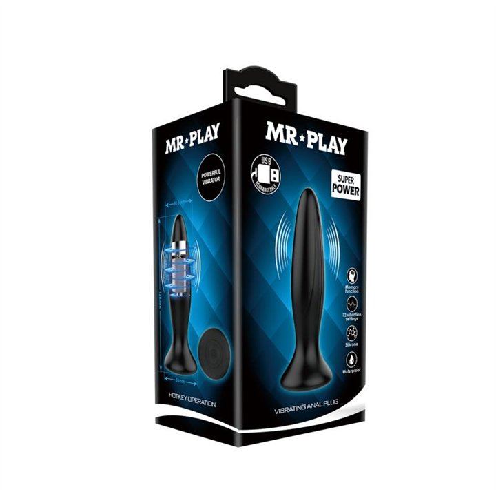 Vibrating Butt Plug - BI-040082-MR - Teknashop Ltd