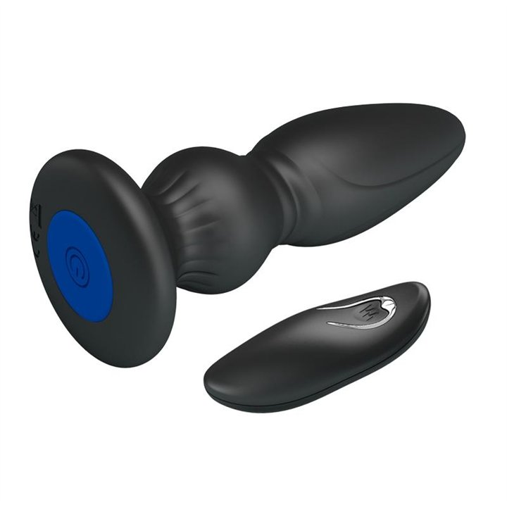 Vibrating Butt Plug with Remote - BI-040086W-MR - Teknashop Ltd