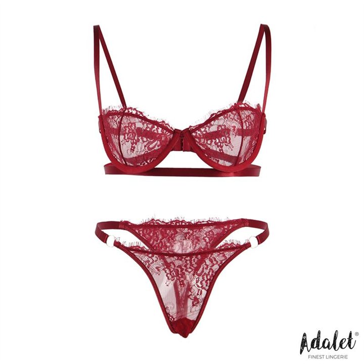 Mia Set 2 pcs. Burgundy S-M - A-305 - Teknashop Ltd