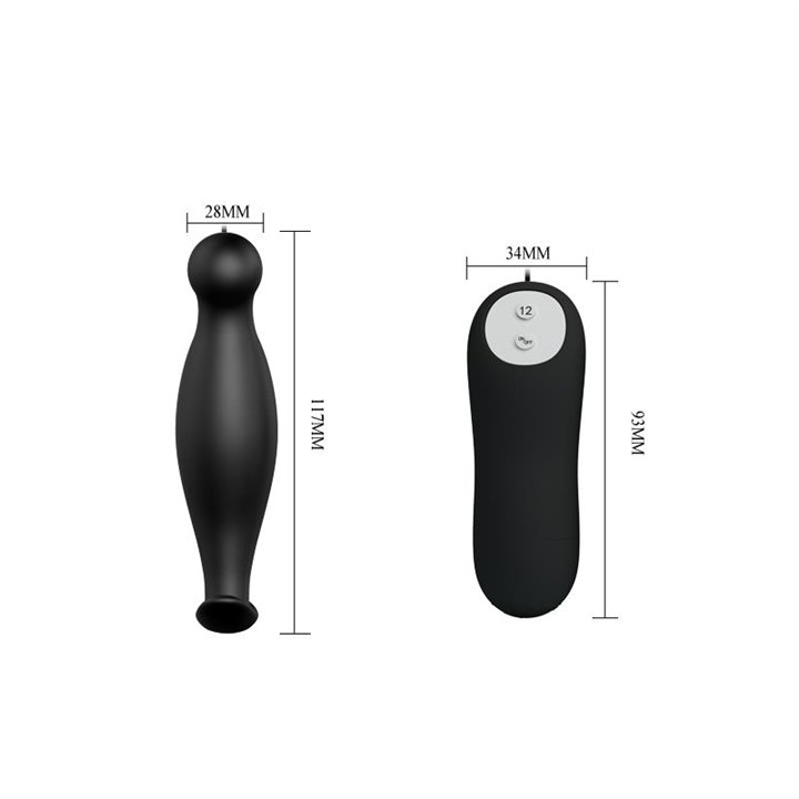 Plug Anal con 12 Patrones de Vibración - BI-040036 - Teknashop Ltd