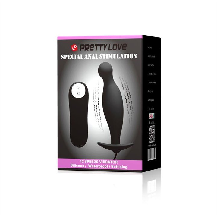 Plug Anal con 12 Patrones de Vibración - BI-040036 - Teknashop Ltd
