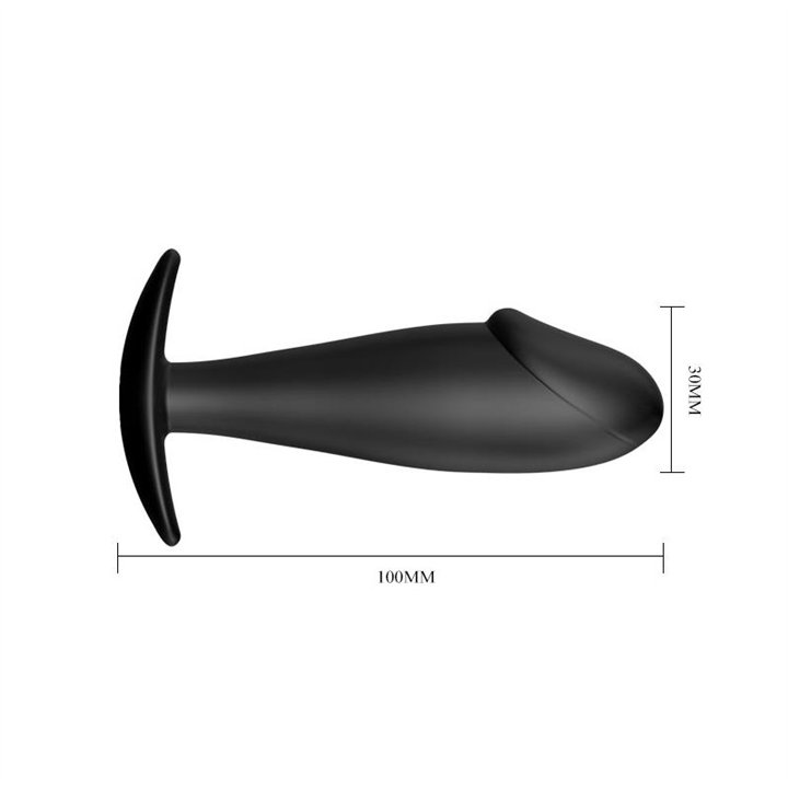 Anal Plug Black - BI-040040N - Teknashop Ltd