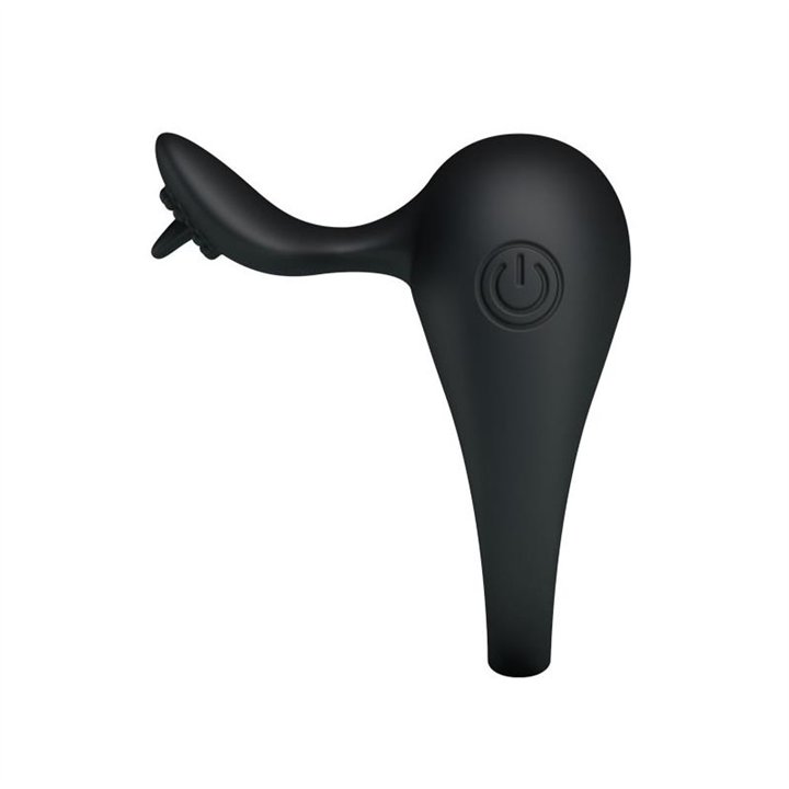 Pretty Love Anillo Vibrador Tonguo Negro - BI-210135 - Teknashop Ltd