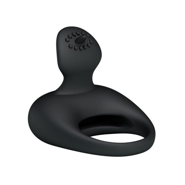 Pretty Love Anillo Vibrador Tonguo Negro - BI-210135 - Teknashop Ltd