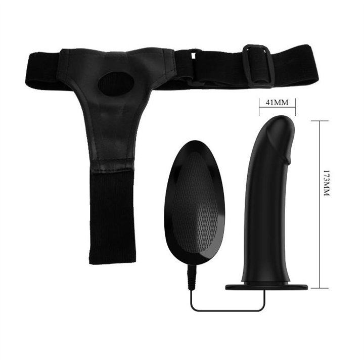 Vibrating Strap On with Hollow Dildo Vito - BW-022055 - Teknashop Ltd