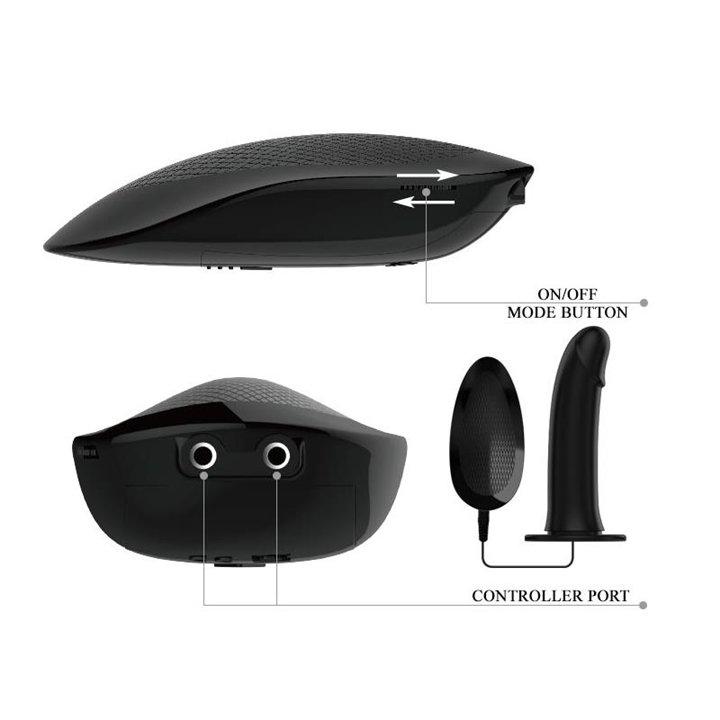 Vibrating Strap On with Hollow Dildo Vito - BW-022055 - Teknashop Ltd