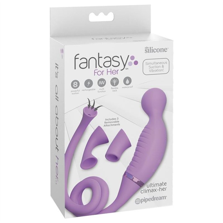 Climax-Her Vibe and Clitoris Stimulator Silicone USB - PD-4937-12 - Teknashop Ltd