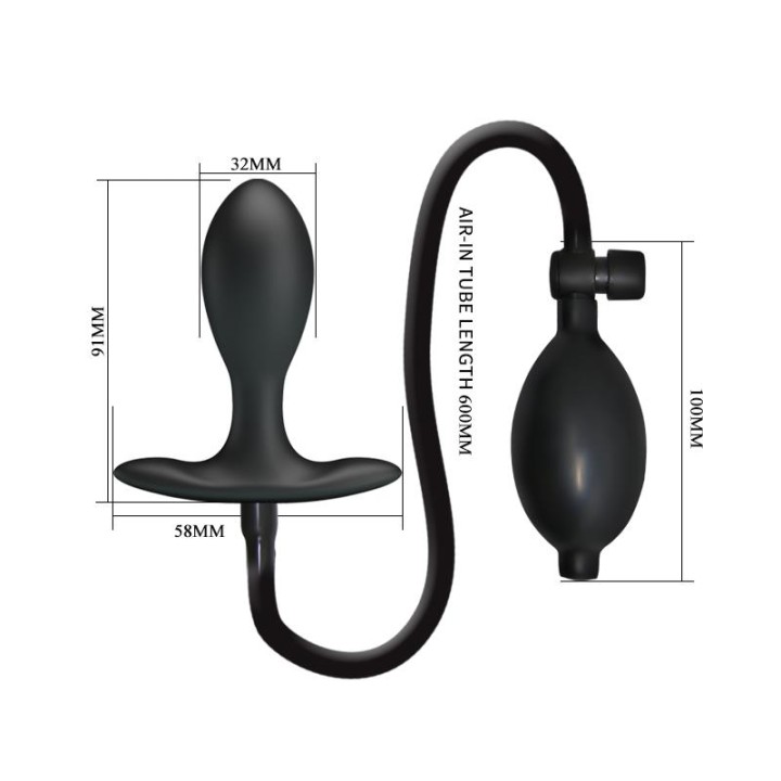 Inflatable Anal Plug - BI-040096Q - Teknashop Ltd