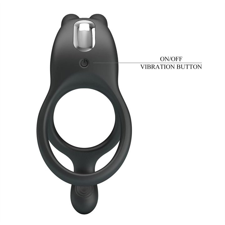 Seth Vibrating Double Cock Ring - BI-210335 - Teknashop Ltd