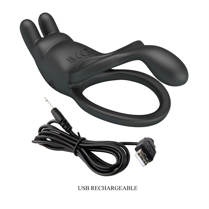 Seth Vibrating Double Cock Ring - BI-210335 - Teknashop Ltd