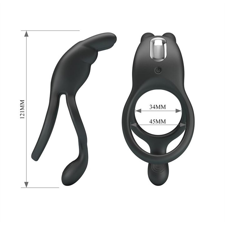 Seth Vibrating Double Cock Ring - BI-210335 - Teknashop Ltd