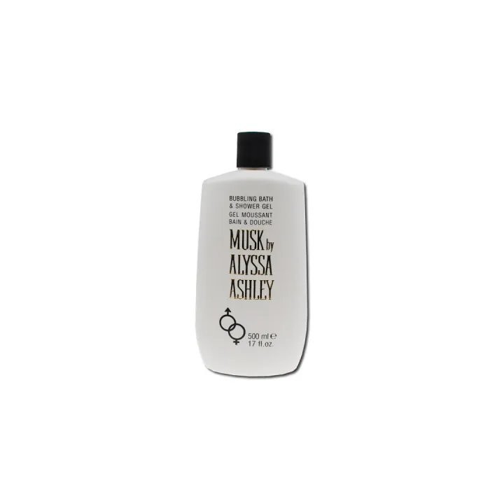 Alyssa Ashley Musk Bubbling Bath and Shower Gel 500ml - unisex - Teknashop Ltd