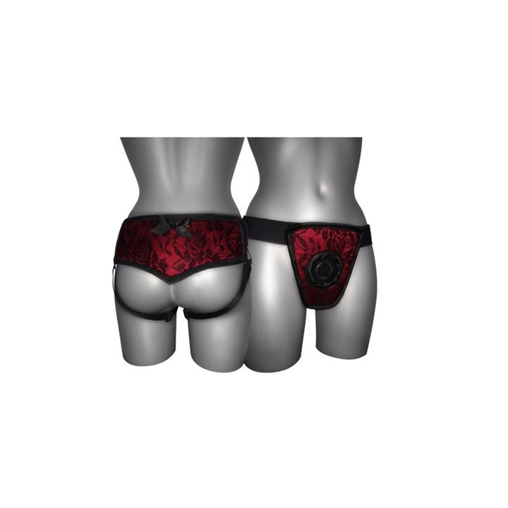 Strap On de Luxe Red With Back S - XL - 17921 - Teknashop Ltd