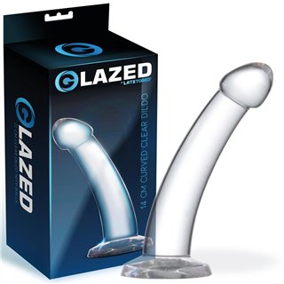 Curved Dildo Crystal Material 14 cm - GL-974 - Teknashop Ltd