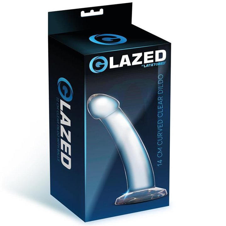 Curved Dildo Crystal Material 14 cm - GL-974 - Teknashop Ltd