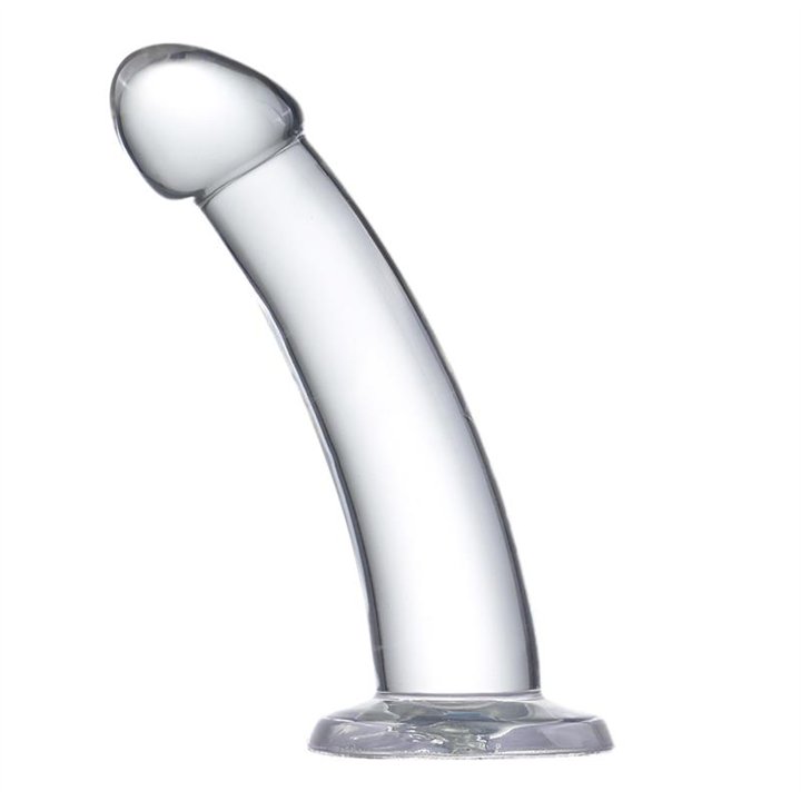 Curved Dildo Crystal Material 14 cm - GL-974 - Teknashop Ltd