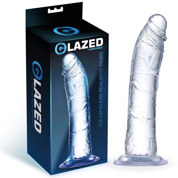 Realistic Dildo Crystal Material 21,5 cm - GL-971 - Teknashop Ltd
