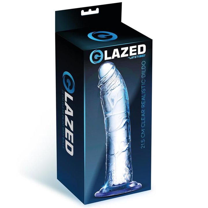 Realistic Dildo Crystal Material 21,5 cm - GL-971 - Teknashop Ltd