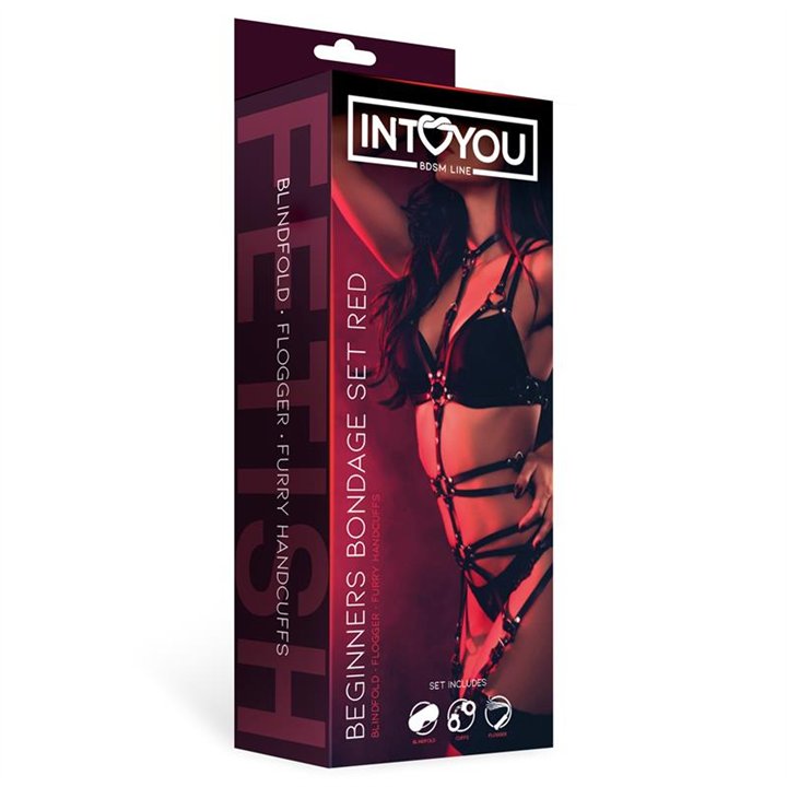 Beginners Bondage Set 3 Pieces Red - FI-606 - Teknashop Ltd