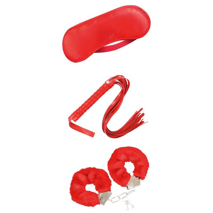 Beginners Bondage Set 3 Pieces Red - FI-606 - Teknashop Ltd