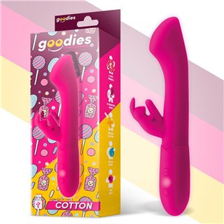 Cotton G-Spot and Rabbit Vibe USB Silicone Fuchsia - LP-896 - Teknashop Ltd