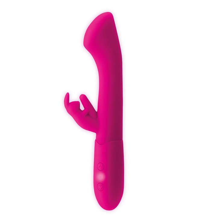 Cotton G-Spot and Rabbit Vibe USB Silicone Fuchsia - LP-896 - Teknashop Ltd