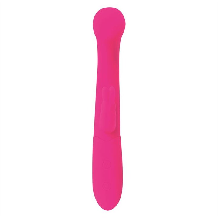 Cotton G-Spot and Rabbit Vibe USB Silicone Fuchsia - LP-896 - Teknashop Ltd