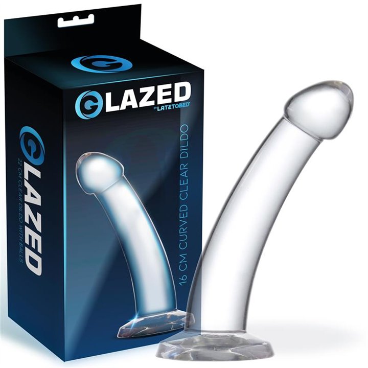 Curved Dildo Crystal Material 16 cm - GL-973 - Teknashop Ltd