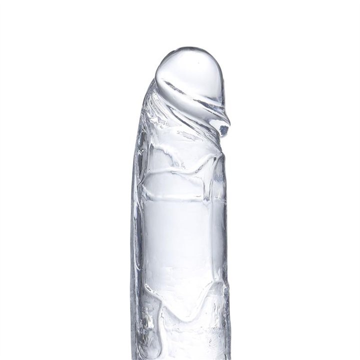 Realistic Dildo with Testicles Crystal Material 22 cm - GL-965 - Teknashop Ltd