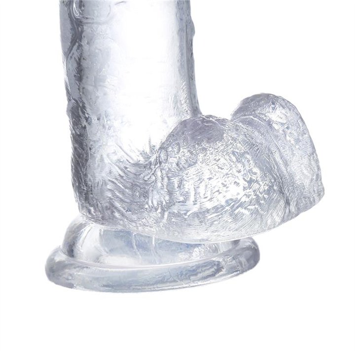 Realistic Dildo with Testicles Crystal Material 22 cm - GL-965 - Teknashop Ltd