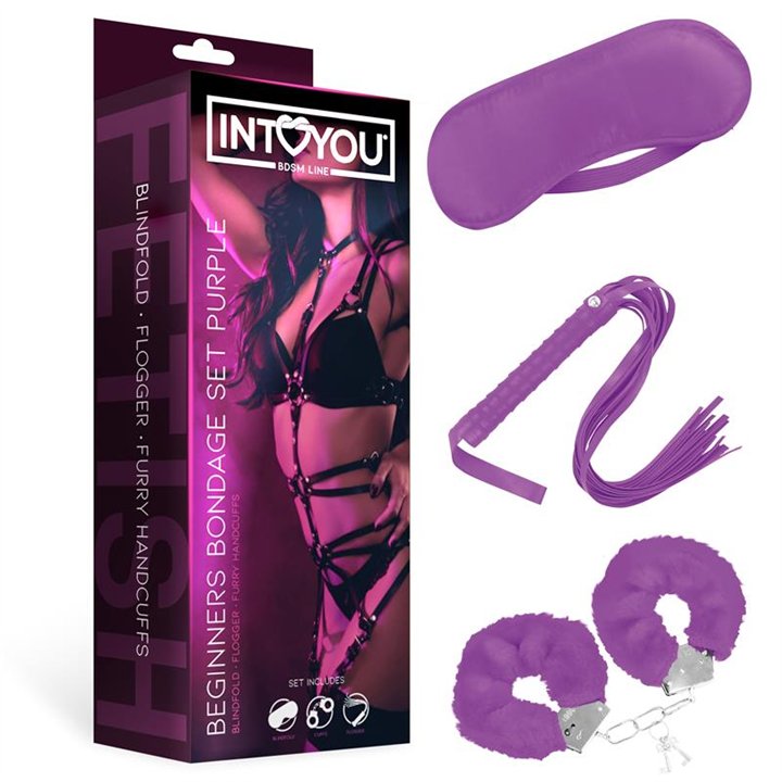 Beginners Bondage Set3 Pieces Purple - FI-604 - Teknashop Ltd