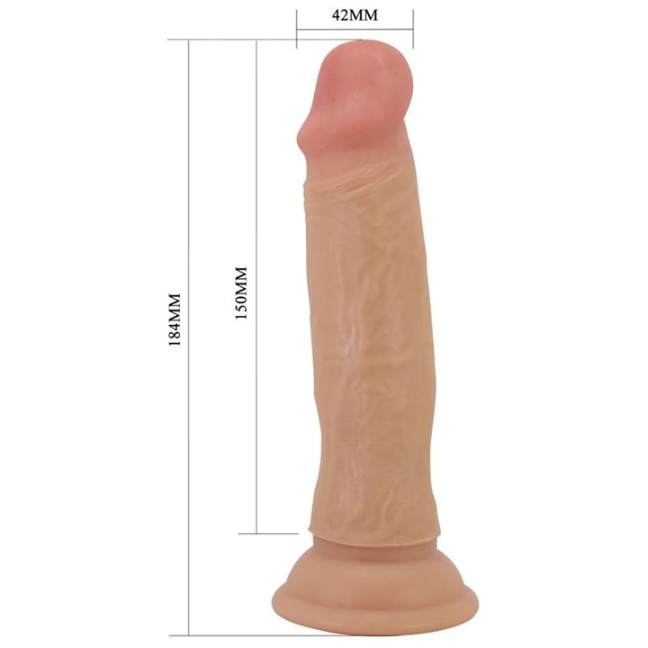 Sliding Skin Realistic Dildo 18.4 cm - BW-008126LP - Teknashop Ltd