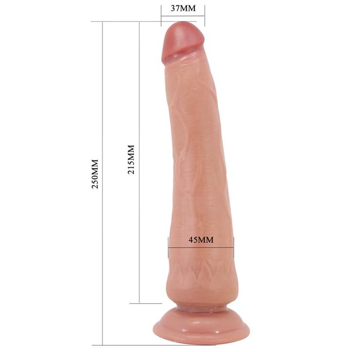 Sliding Skin Realistic Dildo Tan 25 cm - BW-008127LP-1 - Teknashop Ltd