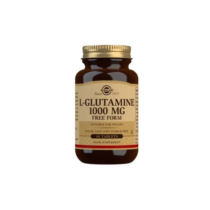 Solgar L-Glutamine 1000 mg Tablets -Pack of 60 - unisex - Teknashop Ltd