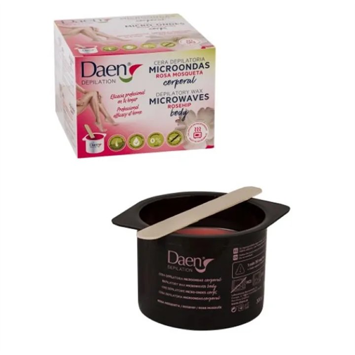 Daen Depilation Rosehip Microwave Depilatory Wax 300g - unisex - Teknashop Ltd
