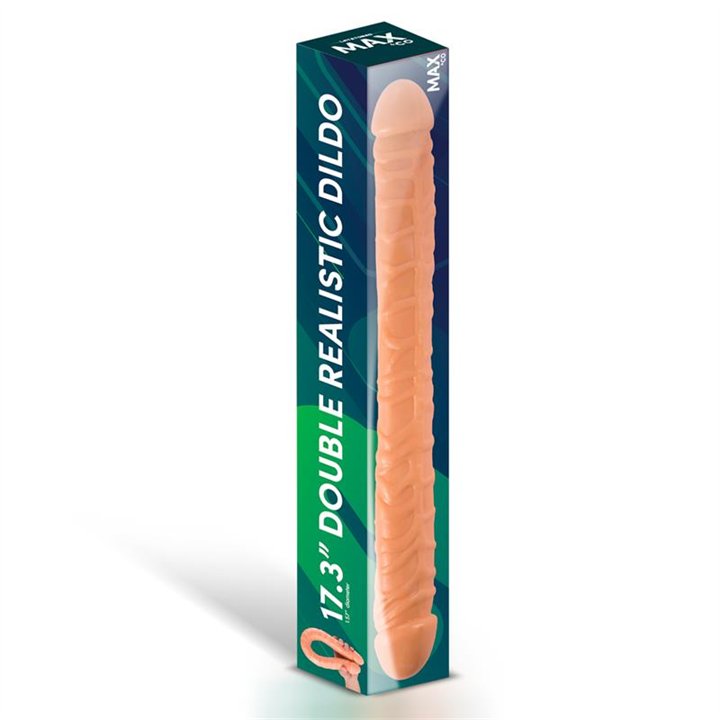 Trent Double Realistic Dildo Flesh 17,3 - 44 cm - MX-962 - Teknashop Ltd