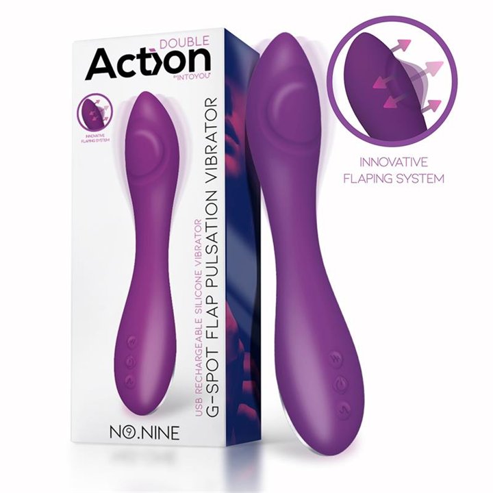 No. Nine G-Spot Vibrator Flap Function Magnetic USB Silicone - AC-225 - Teknashop Ltd