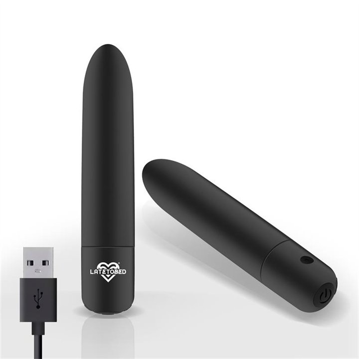 Shoty Vibrating Bullet USB 10 Speeds Powerful Motor Black - LT-685 - Teknashop Ltd
