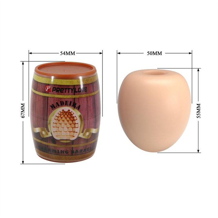 Madeira Barrel Shaped Male Masturbator - BM-00900T91-1 - Teknashop Ltd