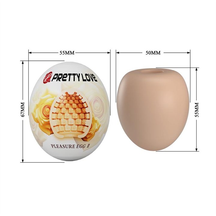 Masturbator Egg Pleasure Egg II Orange - BM-00900T90-1 - Teknashop Ltd