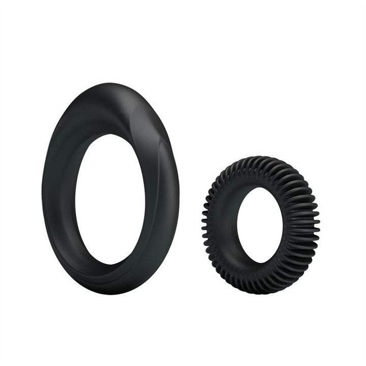 Manhood Set of 2 Cock Ring - BI-210153 - Teknashop Ltd