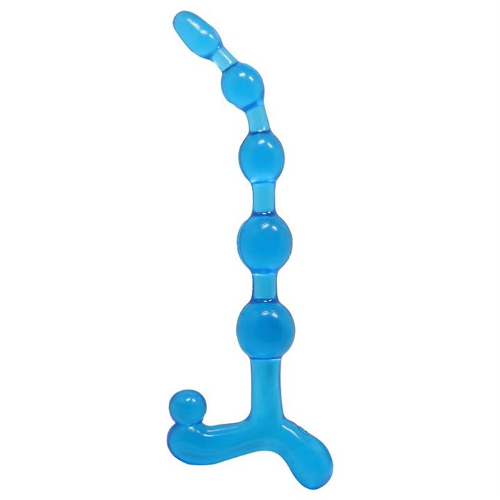 Bendy Twist Anal Beads Blue - BI-040005 BLUE - Teknashop Ltd