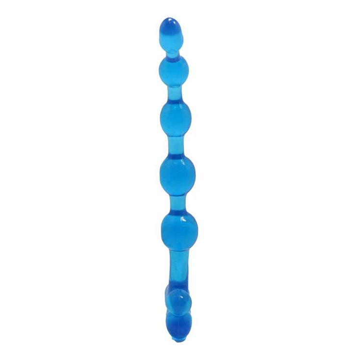 Bendy Twist Anal Beads Blue - BI-040005 BLUE - Teknashop Ltd