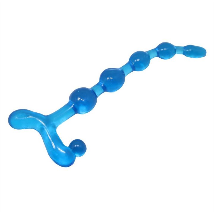 Bendy Twist Anal Beads Blue - BI-040005 BLUE - Teknashop Ltd