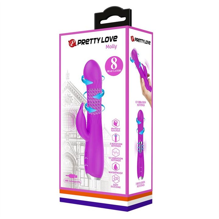 Molly Vibrator with Rotating Function - BI-014692 - Teknashop Ltd