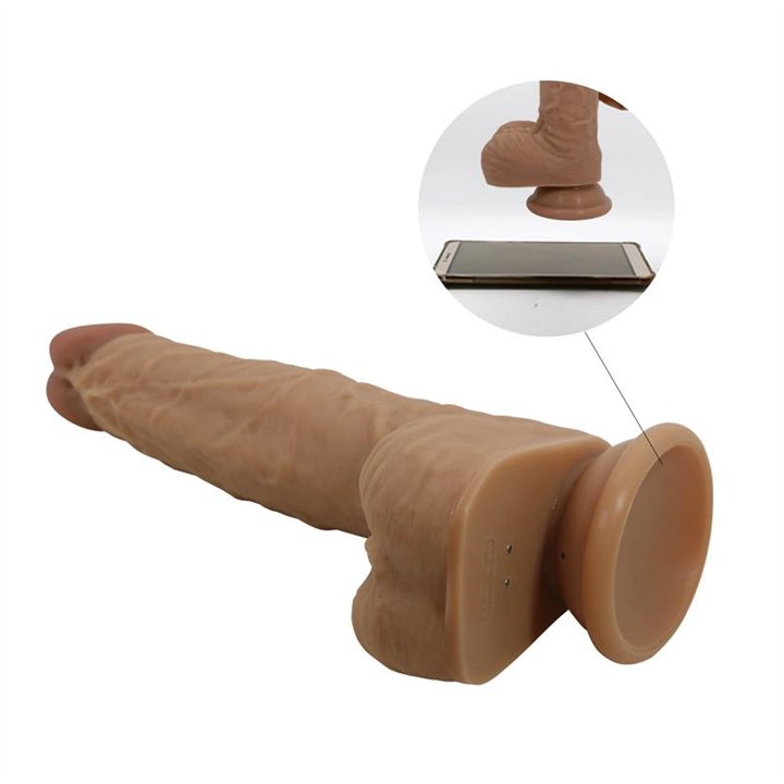 Jonathan Dildo with Vibration and Thrusting with Remote Control - BW-008111W - Teknashop Ltd